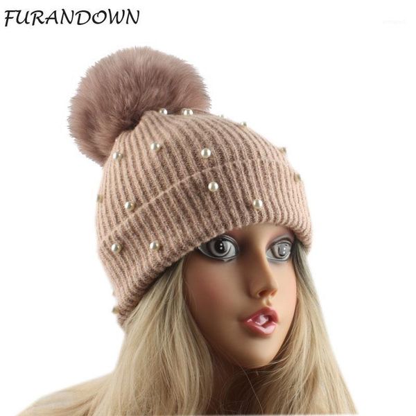beanie/skull caps mink and fur ball cap pom poms winter hat for women girl 's pearl wool knitted beanie brand thick female1, Blue;gray
beanie/skull caps mink and fur ball cap pom poms winter hat for women girl 's pearl wool knitted beanie brand thick female1, Blue;gray