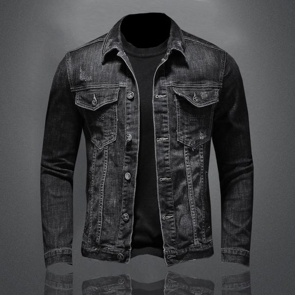 2020 cross-border foreign trade mens retro slim denim jacket boutique denim jacket 5027/dv9008/p145, Black;brown
2020 cross-border foreign trade mens retro slim denim jacket boutique denim jacket 5027/dv9008/p145, Black;brown
