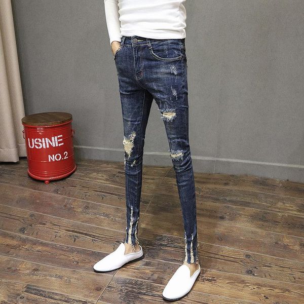 new 2020 fashion blue ripped hole patch slim pants male skinny jean men edge cat claw stretch denim ankle length pants men
new 2020 fashion blue ripped hole patch slim pants male skinny jean men edge cat claw stretch denim ankle length pants men
