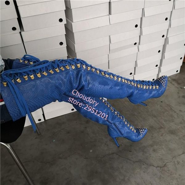 women over knee boots blue suede side zip stiletto gladiator lace up heels boots winter shoes woman zapatos botines mujer, Black
women over knee boots blue suede side zip stiletto gladiator lace up heels boots winter shoes woman zapatos botines mujer, Black