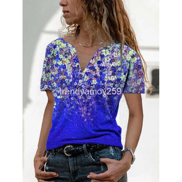 women's t-shirt trendy summer women's v-neck button loose pullover floral short sleeve t-shirt, White
women's t-shirt trendy summer women's v-neck button loose pullover floral short sleeve t-shirt, White