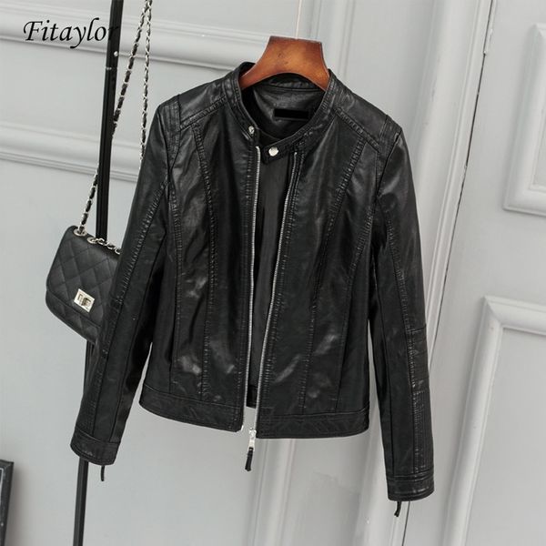 fitaylor new women faux leather jacket biker coat spring autumn black zippers outwear o neck slim motorcycle pu leather jackets 201030
fitaylor new women faux leather jacket biker coat spring autumn black zippers outwear o neck slim motorcycle pu leather jackets 201030