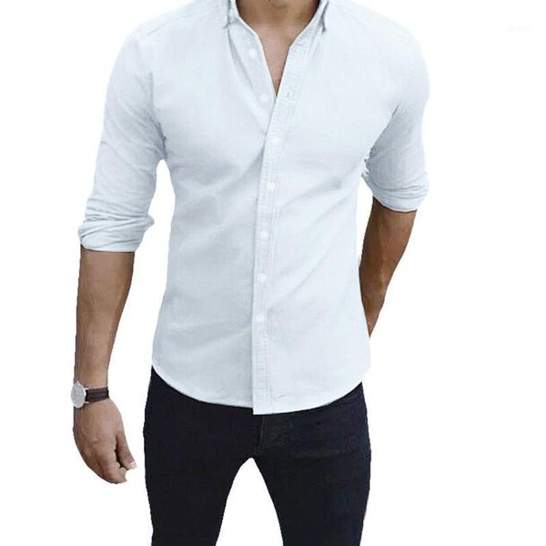 men shirts slim fit solid color long sleeve single smart casual shirts 2020 new fashion breasted turndown casual 1, White;black
men shirts slim fit solid color long sleeve single smart casual shirts 2020 new fashion breasted turndown casual 1, White;black