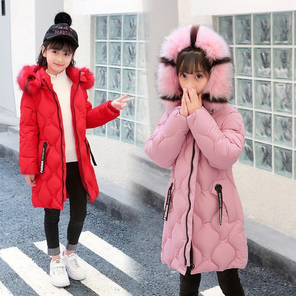 winter warm cotton child long coat children outerwear colorful fur collar baby girls jackets kids outfits for 110-165cm, Blue;gray
winter warm cotton child long coat children outerwear colorful fur collar baby girls jackets kids outfits for 110-165cm, Blue;gray