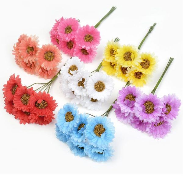 6pcs/lot mini silk daisy artificial flower bouquet wedding home decoration handmade bridal wreath gift fake flower scra jllxxb
6pcs/lot mini silk daisy artificial flower bouquet wedding home decoration handmade bridal wreath gift fake flower scra jllxxb
