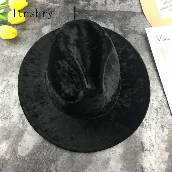 wide brim hats 2021 womens felt hat winter fedora women imitation woolen classic british autumn laday jazz streetwear for men, Blue;gray
wide brim hats 2021 womens felt hat winter fedora women imitation woolen classic british autumn laday jazz streetwear for men, Blue;gray