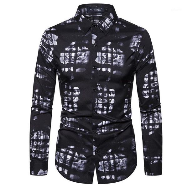 mens black floral printed button down dress shirts 2020 brand slim fit long sleeve shirt men business casual shirt chemise homme1, White;black
mens black floral printed button down dress shirts 2020 brand slim fit long sleeve shirt men business casual shirt chemise homme1, White;black