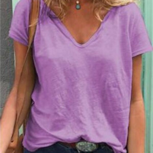 2020 новых женских пальто свободного v-образный вырез с коротким рукавом женщин хлопка 2020 нового женские пальто футболки верхней свободной, White 
2020 новых женских пальто свободного v-образный вырез с коротким рукавом женщин хлопка 2020 нового женские пальто футболки верхней свободной, White