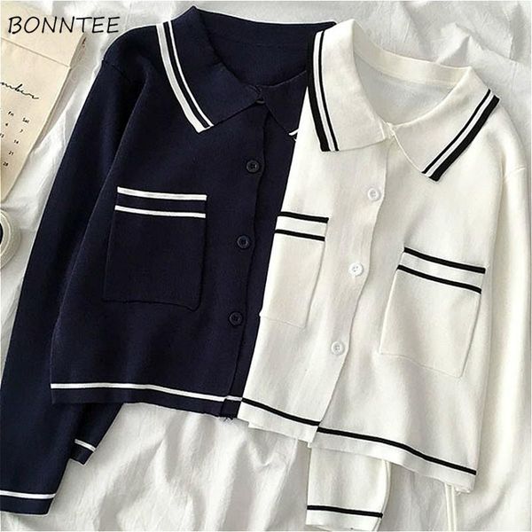 women's knits & tees sweaters women knitting cardigan preppy turn-down collar simple casual basic patchwork pockets harajuku design all, White
women's knits & tees sweaters women knitting cardigan preppy turn-down collar simple casual basic patchwork pockets harajuku design all, White