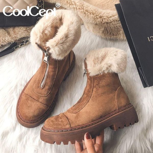 coolcept женщины snow boots натуральная кожа теплые меха высокий каблук зимняя обувь женщина плюшевые моды платформа короткие загрузки разме, Black
coolcept женщины snow boots натуральная кожа теплые меха высокий каблук зимняя обувь женщина плюшевые моды платформа короткие загрузки разме, Black