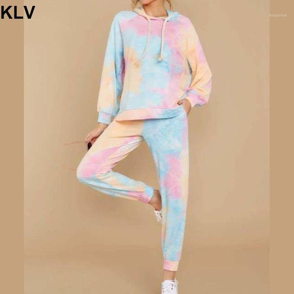 women gradient tie-dye printed two piece tracksuit long sleeve hooded drawstring sweatshirt jogger pants loungewear1, Gray
women gradient tie-dye printed two piece tracksuit long sleeve hooded drawstring sweatshirt jogger pants loungewear1, Gray
