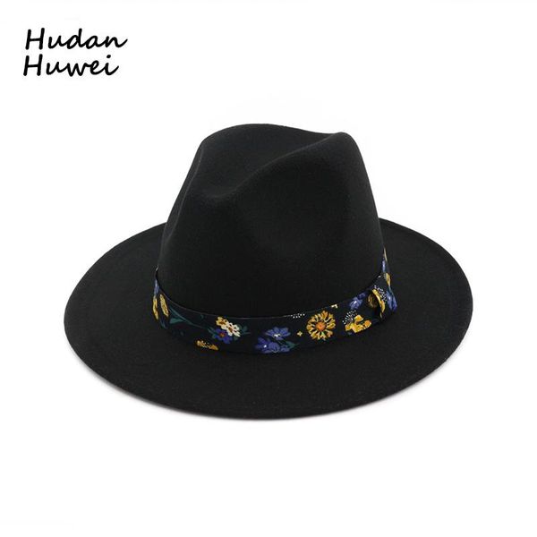women men flat brim wool fedoras hat with print ribbon retro jazz trilby hats female formal party cap panama hat gh-357, Blue;gray
women men flat brim wool fedoras hat with print ribbon retro jazz trilby hats female formal party cap panama hat gh-357, Blue;gray