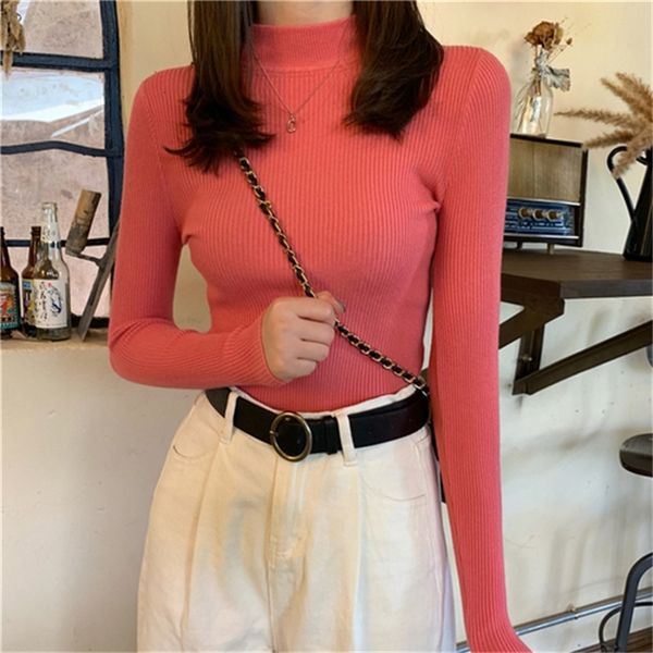 2021 new female mesh set solid mock neck fine knitting sweater women's clothes fall winter 1voo, White;black
2021 new female mesh set solid mock neck fine knitting sweater women's clothes fall winter 1voo, White;black