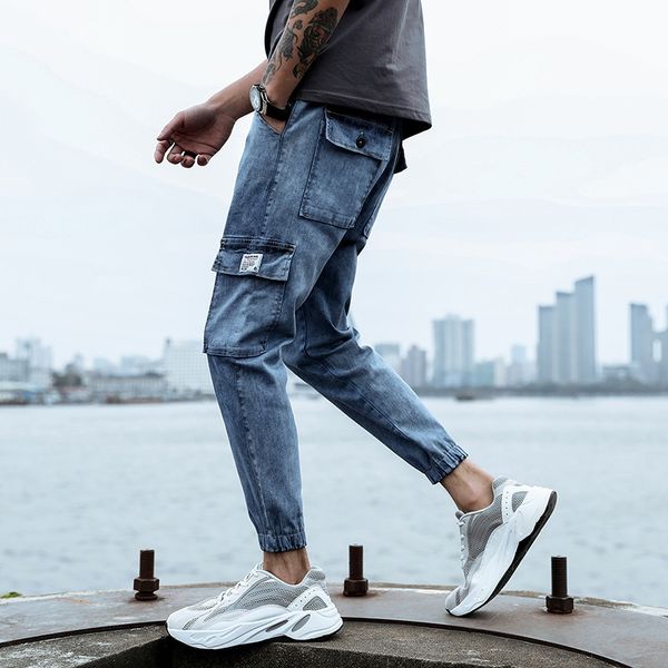 iudzt jeans casual pants overalls work clothes work clothes summer korean fashion men's slacks corset fashion men's overalls, Blue
iudzt jeans casual pants overalls work clothes work clothes summer korean fashion men's slacks corset fashion men's overalls, Blue