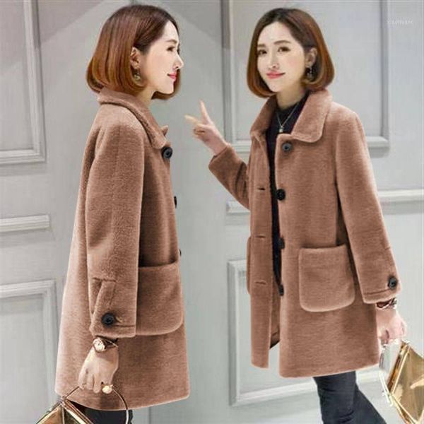 women lambs wool coat winter faux shearling furry fashion fur long coat jacket outwear parka1, Black
women lambs wool coat winter faux shearling furry fashion fur long coat jacket outwear parka1, Black