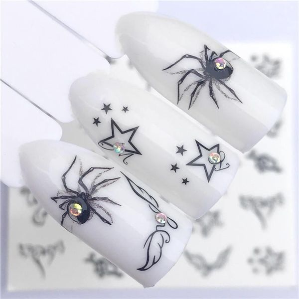 wuf 1 pc nail sticker black butterfly / spider beauty water transfer stamping nail art tips decor manicure deca
wuf 1 pc nail sticker black butterfly / spider beauty water transfer stamping nail art tips decor manicure deca