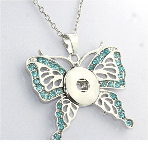 3 colors 2016 butterfly pendant with crystal snap button jewelry (fit 18mm snaps) beads women's neck men's jewelr bbyufl, Silver
3 colors 2016 butterfly pendant with crystal snap button jewelry (fit 18mm snaps) beads women's neck men's jewelr bbyufl, Silver