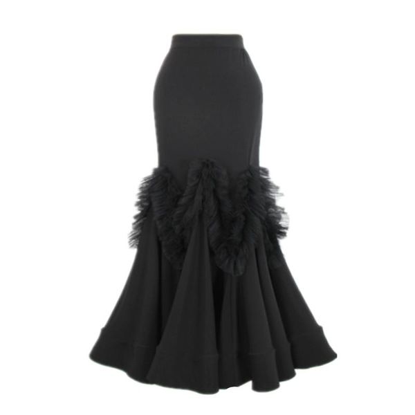 stage wear women black flamengo ballroom dance skirt female waltz tango competition fish bone dancing long skirts dl4550, Black;red
stage wear women black flamengo ballroom dance skirt female waltz tango competition fish bone dancing long skirts dl4550, Black;red