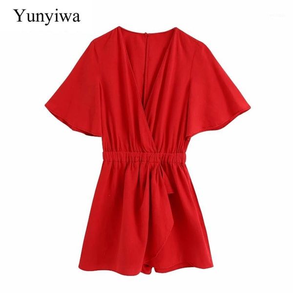 new 2020 women fashion solid color cross v neck elastic waist chic playsuits female butterfly sleeve casual siamese rompers1, Black;white
new 2020 women fashion solid color cross v neck elastic waist chic playsuits female butterfly sleeve casual siamese rompers1, Black;white
