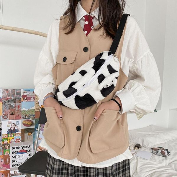 women cartoon plush cow shoulder crossbody bag tote waist bag fanny pack purse x7ya
women cartoon plush cow shoulder crossbody bag tote waist bag fanny pack purse x7ya