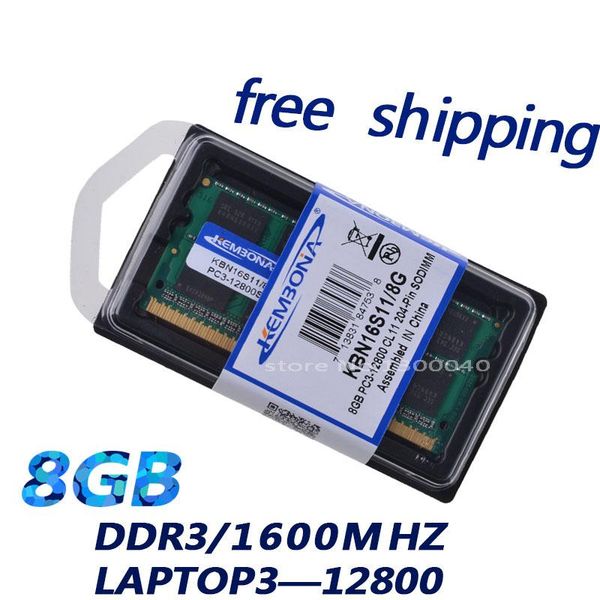 kembona new lapmemory chips ram ddr3 1600 8g 1.5v pc3-12800 notebook memory all compatible are supported
kembona new lapmemory chips ram ddr3 1600 8g 1.5v pc3-12800 notebook memory all compatible are supported