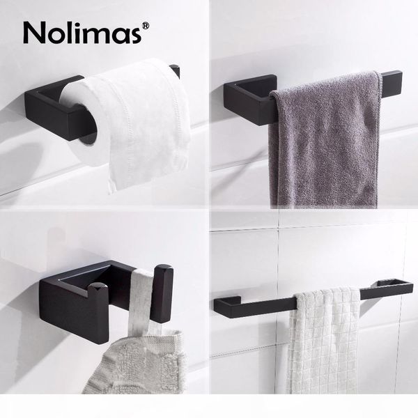 matte black sus 304 stainless steel bathroom hardware set robe hook towel bar toilet paper holder bathroom accessories bbypdz packing2010
matte black sus 304 stainless steel bathroom hardware set robe hook towel bar toilet paper holder bathroom accessories bbypdz packing2010