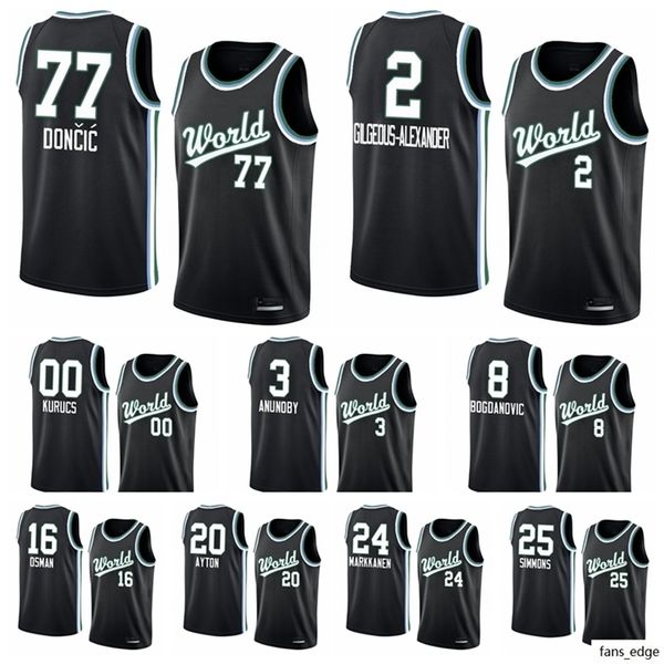 men's world team rj barrett rui hachimura luka doncic shai gilgeous-alexander 2020 rising star basketball jersey, Black;red
men's world team rj barrett rui hachimura luka doncic shai gilgeous-alexander 2020 rising star basketball jersey, Black;red