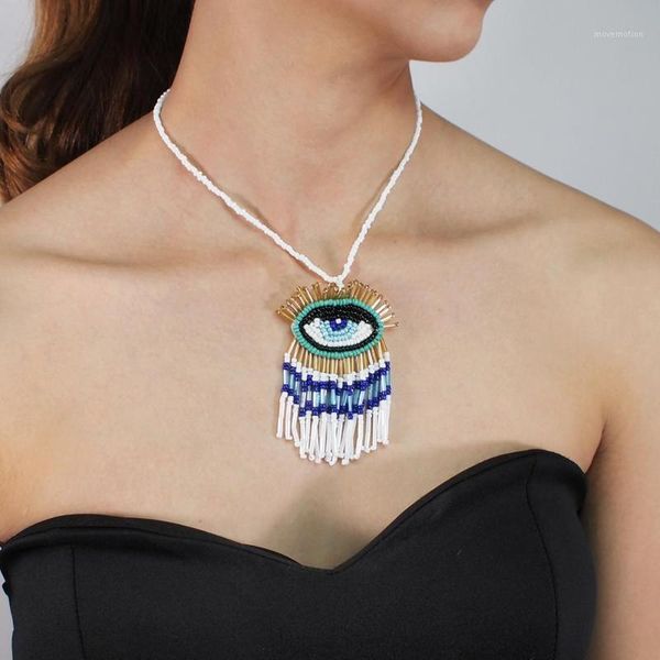 manilai bohemian eyes resin bead handmade long tassel statement link chain choker necklace for women jewelry1, Golden;silver
manilai bohemian eyes resin bead handmade long tassel statement link chain choker necklace for women jewelry1, Golden;silver