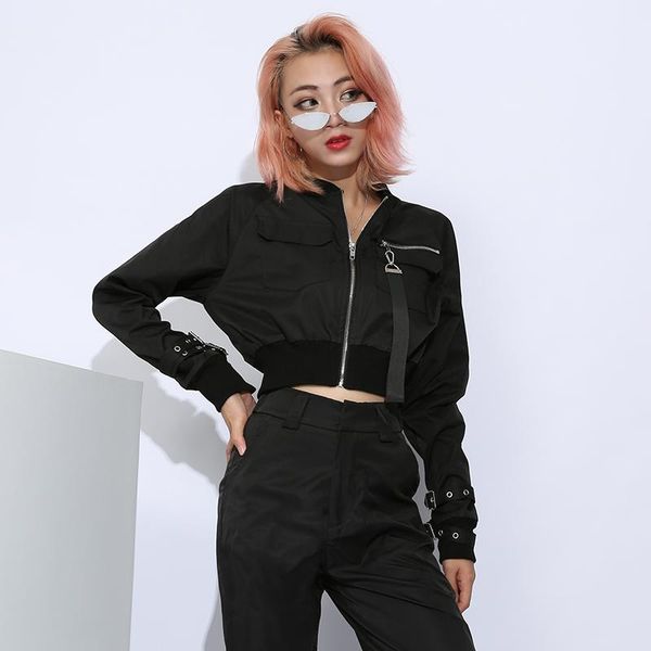2020 autumn winter women's fashion cool long sleeve coats new thin solid jacket casual overalls suit black khaki color, Black;brown
2020 autumn winter women's fashion cool long sleeve coats new thin solid jacket casual overalls suit black khaki color, Black;brown