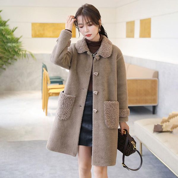 women's fur & faux women 2021 autumn winter casual coat ladies fashion warm outwear jacket female elegant chic fake overcoat b5271, Black
women's fur & faux women 2021 autumn winter casual coat ladies fashion warm outwear jacket female elegant chic fake overcoat b5271, Black