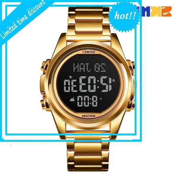 muslim pilgrimage islamic multi-function prayer direction compass electronic watch, Slivery;brown
muslim pilgrimage islamic multi-function prayer direction compass electronic watch, Slivery;brown