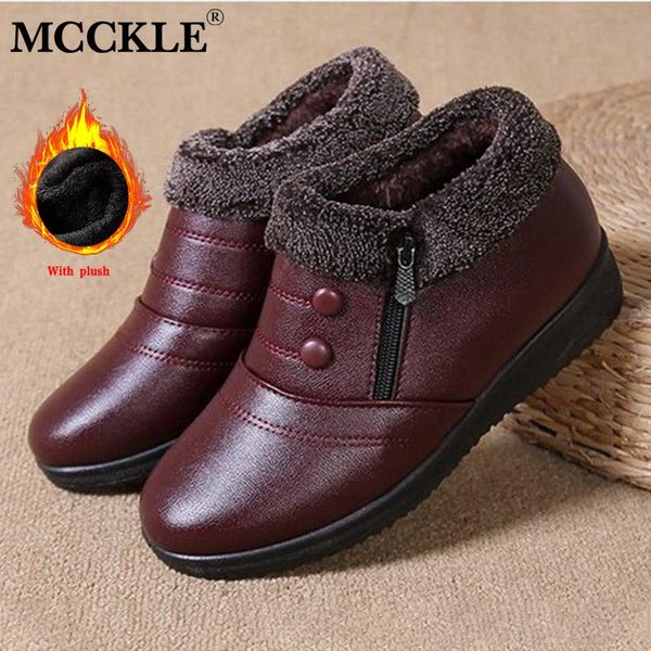 mcckle women snow boots warm plush shoes ladies wedges non-slip mom shoes fashion female zipper pu leather casual footwear hot, Black
mcckle women snow boots warm plush shoes ladies wedges non-slip mom shoes fashion female zipper pu leather casual footwear hot, Black