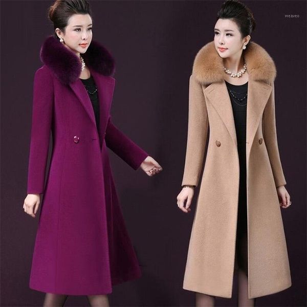 new winter women's wool blends coat 2020 autumn fashion elegant belts jacket slim long coat warm tweed woolen outerwear female1, Black
new winter women's wool blends coat 2020 autumn fashion elegant belts jacket slim long coat warm tweed woolen outerwear female1, Black