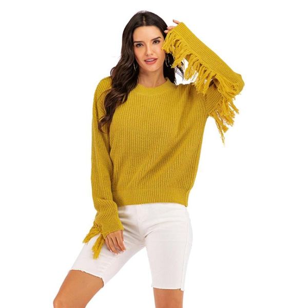 2020 new pure color elegant casual sweater women fall/winter loose all-match pullovers knitted sweater, White;black
2020 new pure color elegant casual sweater women fall/winter loose all-match pullovers knitted sweater, White;black