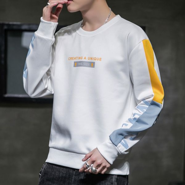 2020 autumn new fashion loose round neck men's korean stylesweatersweater sweater style long sleeve ymm2f, Black
2020 autumn new fashion loose round neck men's korean stylesweatersweater sweater style long sleeve ymm2f, Black