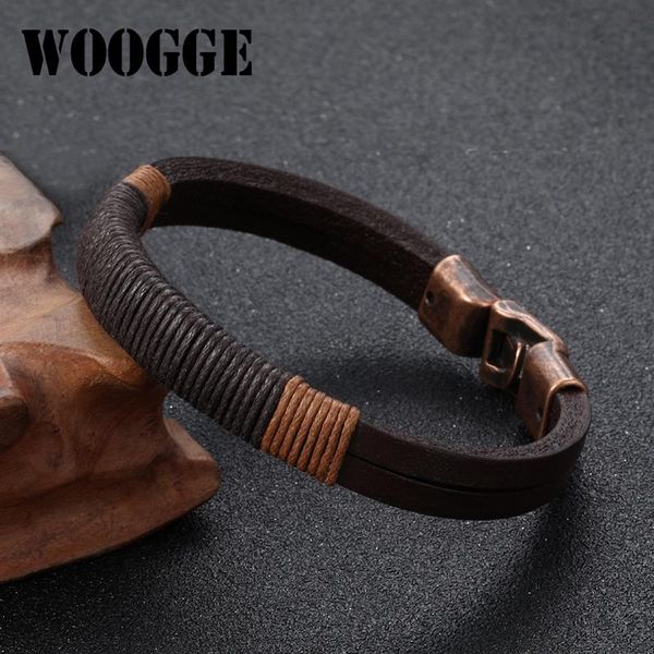 new leather bracelet for men vintage bohemian style jewelery wrap genuine wrap leather wristband bracelet cuff brown, Black
new leather bracelet for men vintage bohemian style jewelery wrap genuine wrap leather wristband bracelet cuff brown, Black