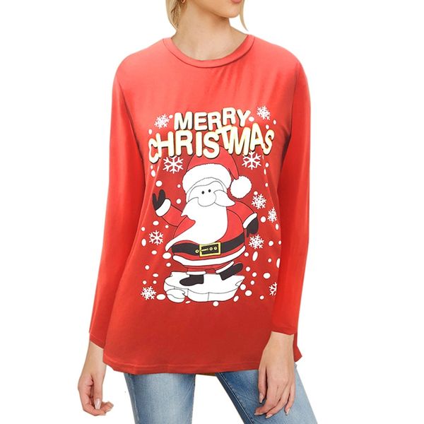 oeak women t funny christmas santa claus printed family t-shirt loose shirt long sleeve cute tees winter
oeak women t funny christmas santa claus printed family t-shirt loose shirt long sleeve cute tees winter
