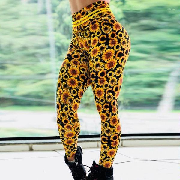 women's leggings women sunflower print push up elastic workout fitness high waist bodybuilding pants1, Black
women's leggings women sunflower print push up elastic workout fitness high waist bodybuilding pants1, Black