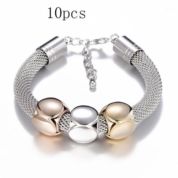 10pcs bracelets & bangles silver color cube charm bracelets mesh metal hollow jewelry for women christmas gifts b219 10pcs1, Golden;silver
10pcs bracelets & bangles silver color cube charm bracelets mesh metal hollow jewelry for women christmas gifts b219 10pcs1, Golden;silver