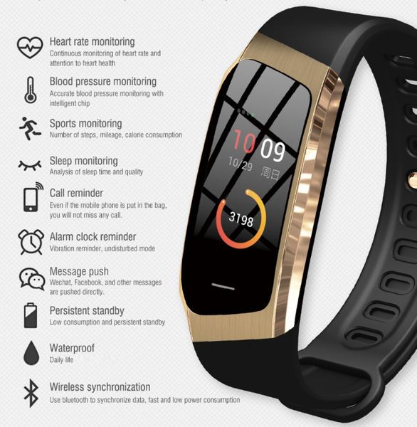 e18 smart band cicret fitness bracelet color touch screen ip67 waterproof blood pressure oxygen heart rate monitor for men women
e18 smart band cicret fitness bracelet color touch screen ip67 waterproof blood pressure oxygen heart rate monitor for men women