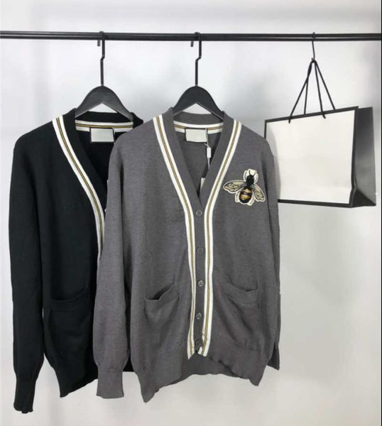 women sweater cardigan wool shirts spring winter sweatshirts bees embroidery with button cardigan for lady sweaters cardigan size -xl, White;black
women sweater cardigan wool shirts spring winter sweatshirts bees embroidery with button cardigan for lady sweaters cardigan size -xl, White;black