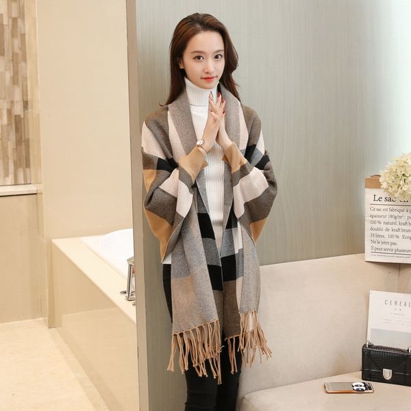 cape tassel shawl coat women's autumn winter korean coat shawlsweater shawl plaid medium length cardigan bat sleeve sweater ili6l, White;black
cape tassel shawl coat women's autumn winter korean coat shawlsweater shawl plaid medium length cardigan bat sleeve sweater ili6l, White;black