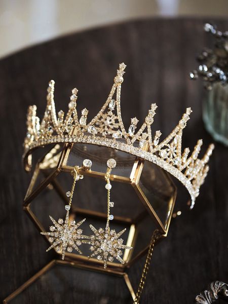 mengyao bridal headdress new luxury diamond queen knot wedding dress portrait crown hair ornament, Silver
mengyao bridal headdress new luxury diamond queen knot wedding dress portrait crown hair ornament, Silver