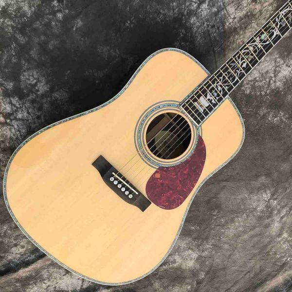 custom d body shape 41 inch acoustic guitar in natrual abalone binding ebony fingerboard solid spruce top
custom d body shape 41 inch acoustic guitar in natrual abalone binding ebony fingerboard solid spruce top