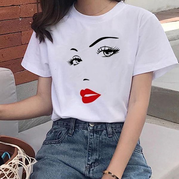 summer new style fashion harajuku style women tee shirts beauty face eyebrows lip printing cotton ladies t-shirt, White
summer new style fashion harajuku style women tee shirts beauty face eyebrows lip printing cotton ladies t-shirt, White