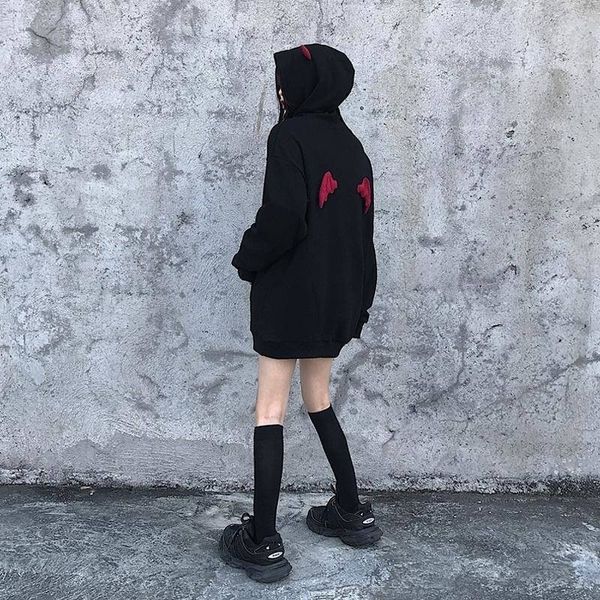 harajuku devil wing hooded women fleece sweatshirt casual loose long sleeve hoodies sweatshirt female autumn warm pullover y200610, Black
harajuku devil wing hooded women fleece sweatshirt casual loose long sleeve hoodies sweatshirt female autumn warm pullover y200610, Black