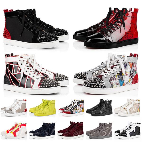 2020 luxurys designer red bottom sneakers big size 13 casual shoes mens womens designer full spikes flats loafers trainers luxury shoes, Black
2020 luxurys designer red bottom sneakers big size 13 casual shoes mens womens designer full spikes flats loafers trainers luxury shoes, Black