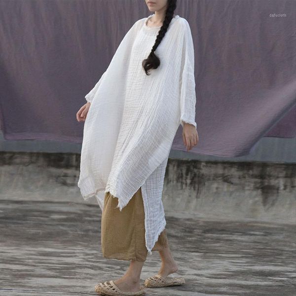 johnature 2020 new white irregular plus size vintage women dresses o-neck long sleeve solid color pullover japanese dress spring1, Black;gray
johnature 2020 new white irregular plus size vintage women dresses o-neck long sleeve solid color pullover japanese dress spring1, Black;gray