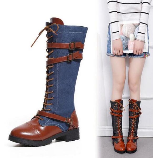 boots fashion vintage women knee high red brown buckle straps sewing solid boots1, Black
boots fashion vintage women knee high red brown buckle straps sewing solid boots1, Black