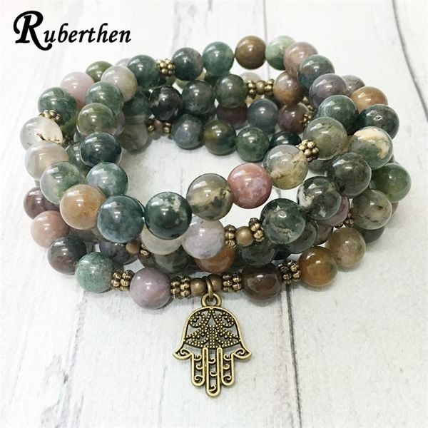 ruberthen new design fancy beads 108 mala bracelet indian agates hamsa charm necklace trendy yoga balance bracelet for women y200730, Black
ruberthen new design fancy beads 108 mala bracelet indian agates hamsa charm necklace trendy yoga balance bracelet for women y200730, Black